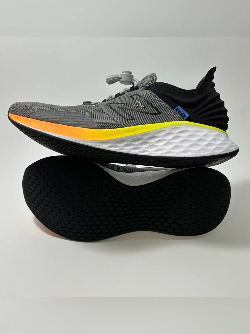 New Balance Fresh Foam Roav Mens 10.5 Gray MROAVGN Slip On Shoe Sneaker Athletic